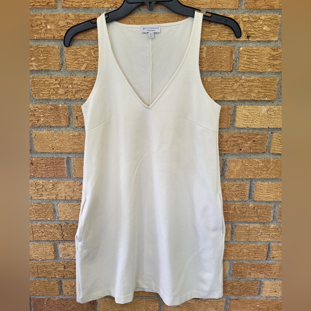 Sophiegrace Ivory Deep V Tank Dress XS